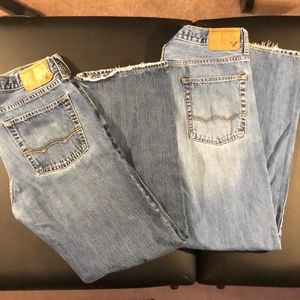 2 Pair Male American Eagle Jeans 32x32 Sold as Set